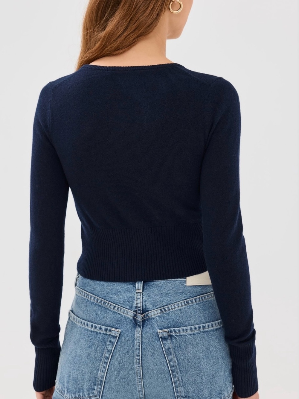 Jenni Kayne Cashmere Finley Cardigan Cropped Spring Cardigan Effortless Chic M - Picture 3 of 11